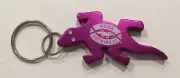 KONA Brewing Co ~ PINK LIZARD Shaped Metal Key Chain ~ Bottle Opener ~ HAWAII