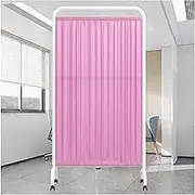 1-5 Panels Portable Privacy Screens,Robust Fabric Room Divider with Wheels,Temporary Standing Door Partition,for Lobby Beauty Salon Office(Color 6,3-Panel)