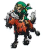 Nintendo The Legend of Zelda Link and Epona Applique Clothing Iron On Patch, ...