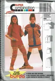 Burda Sewing Pattern 3436 Top Shirt Skirt Pants Girls Size 8-13