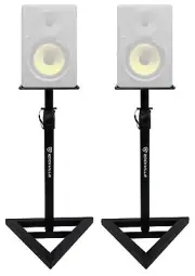 2) Rockville Adjustable Studio Monitor Speaker Stands For Behringer Truth B2031A