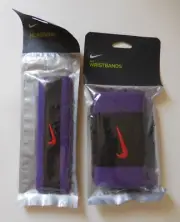 Nike Swoosh Headband & WD Wristbands Set Unisex Black/Court Purple/Chile Red