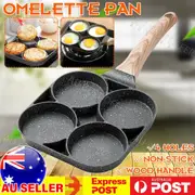 4 Cup Fried Egg Pancake Burger Pan Non Stick Breakfast Egg Pan