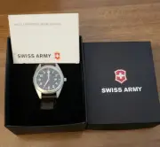 VICTORINOX Swiss Army Garrison 241084 Brown Leather Strap *NEW