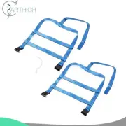 Brand New Car tire Basket Straps Tow Dolly Wheel Net Flat Hook Blue 2pcs
