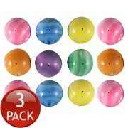 3 x Marble Dome Popper 45mm Bounce Toy Assorted Designs Super Pop Ball Push Fly