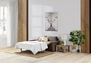 KIRBY Fabric 3 Seat Sofa Bed