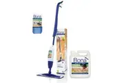 Bona Timber Spray Mop Complete + 4L Refill Solution + 2 Pads Wet and Dry