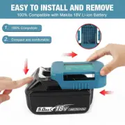 2-Pack Portable Power Source USB Charger Adapter for Makita LXT Battery Holders