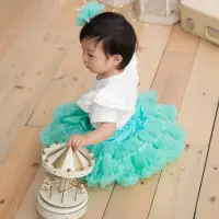 在飛比找momo購物網優惠-【日安朵朵】女嬰兒童雪紡蓬蓬裙 - 小美人魚(寶寶女童澎裙禮
