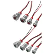 Small Metal Housing Signals Light Lamp 220V For Electronic DIY Projects