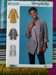 Simplicity Sewing Pattern R10265 8989 Women's Coat Size XXS-XXL Uncut FF new