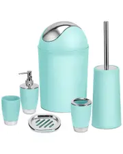 Fresh Fab Finds Set of 6 Bathroom Accessories
