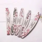 5pcs/set Nail Buffer Frosted Diy Sandpaper Dual Ended Flower Buffer Tool Compact