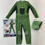 PJ Masks Gekko Toddler Costume Glow In The Dark Halloween M 3T-4T