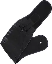 1Pc Durable Waist Supporter Lumbar Support Belt Unisex Back Brace for Training Fitness and Gym Use Comfortable and Protective Design for Active Black