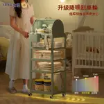 嬰兒用品置物架 小推 車寶寶收納櫃 餵養台新生兒移動奶瓶儲物架