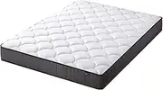 Zinus Double Mattress Pocket Spring | Quilted Top, Support iCoil Bed Foam Mattresses, 10Yrs Warranty, Black, Vacuum Packed Mattress in a Box