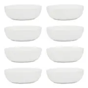 8PK Ecology Canvas Fine Bone China Cereal Bowl 15.5cm - White