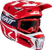 Leatt 3.5 Red, motocross helmet , color: Red/White/Turquoise , size: XL