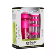 BLENDER BOTTLE SPORTMIXER COMBO SET PACK (FULL COLOUR) 28 OZ-PINK