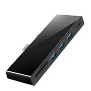 Sk-S4H 3 X Usb 3.0 + Hdmi + Sd / Tf Memory Card Reader Hub 4K Hdmi Adapter Black