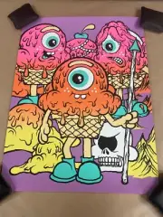 Buff Monster - Stay Melty - Hercules ( Fuzzy ) Signed & Numbered Silkscreen