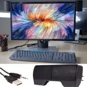Usb Clip-On Clipable Usb Mini Speaker 3.5mm Soundbar Computer Stereo Speakers