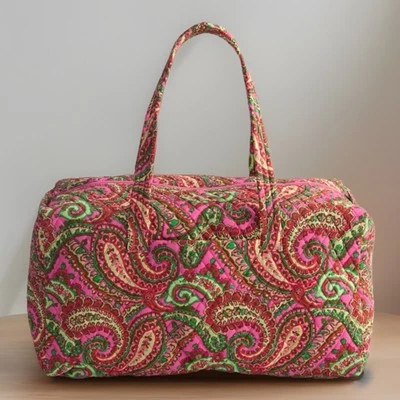 NWT Vera Bradley XL Duffel Bag in Very Berry Paisley
