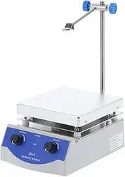 Magnetic Stirrer Hot Plate Mixer, 3000ml Stirring Capacity Magnetic Mixer with stir bar Constant Temperature Heating Physical Machine(#3)