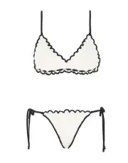 Zimmermann HALLIDAY KNIT SCOOP BIKINI Size US 8 AU Size 2 ($ 275)