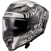 FF807 Dragon Enthum Silver Full Face Helmet
