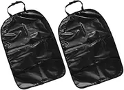 CHICAMPERA 2pcs Kick Mats for Cars Durable Backseat Protectors Friendly Seat Covers for Vehicle Protection Against Dirt Spills and Scratches Fit for Various Car Models