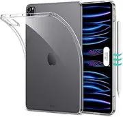 ESR for iPad Pro 11 inch Case (2022/2021/2020/2018, 4th/3rd/2nd/1st Gen), Soft Protective Back Shell, Slim and Light, Yellowing Resistant, Supports Pencil Pro&Pencil (USB-C), Project Zero Series,Clear
