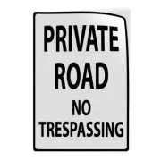 Industrial Decals Vertical Vinyl Stickers Private Drive Sign P Safety Sign Label