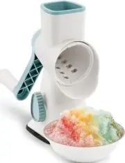 KEOUKE Rotary Ice Shaver with Handle Manual Hand Crank Snow Cone Maker Machin