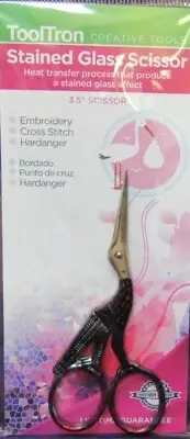 Stork Stained Glass Scissors 31/2"