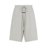 [Fear Of God Essentials] Fear Of God Essentials-Heather Stone Cotton Basketball Jersey Short-Uomo L STAND