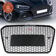 Matte Black For 2013-2016 Audi A5 S5 B8.5 RS Honeycomb Mesh Front Bumper Grille (for: Audi)