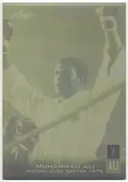 2011 VERY RARE LEAF TRADING CARD MUHAMMAD ALI #22 YELLOW PRINTING PLATE 1 OF 1