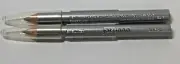 2 PACK LOT Jordana Eyeliner Mini pencil .28 Oz SILVER New Unsealed