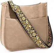 [Viva Terry] Vegan Leather Crossbody Fashion Shoulder Bag Purse with Adjustable Strap