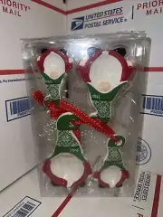 Signature Select Ceramic Holiday Christmas Gnome Shape Measuring Spoon Set