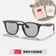 【RayBan 雷朋】經典方形膠框太陽眼鏡(RB4258F-601/87 52mm)