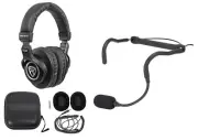 Samson QEX Fitness Headset Microphone Mic++Case+Headphones For Yoga/Spin/Pilates