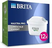 BRITA MAXTRA PRO Filter Cartridge - Extra Limescale Protection Pack of 12 (Year Pack) - Replacement Water Filter Cartridges for All BRITA Jugs - Limescale Reduction & Ultimate Device