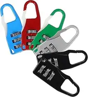 SOESFOUFU Travel Luggage Locks 6 Pack Suitcase Combination Padlocks Fixed Luggage Locks Padlock for Suitcases