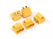XT60 WITH 5MM MOUNTING POST HOLE CONNECTOR PLUG TERMINAL 5 PC AMASS 60A RC