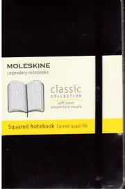 Moleskine Soft Cover Grid Pocket Notebook NEW 9x14cm