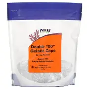 NOW Foods, Double 00 Gelatin Caps, Approx. 750 Empty Gelatin Capsules, 3.14 oz (89 g)